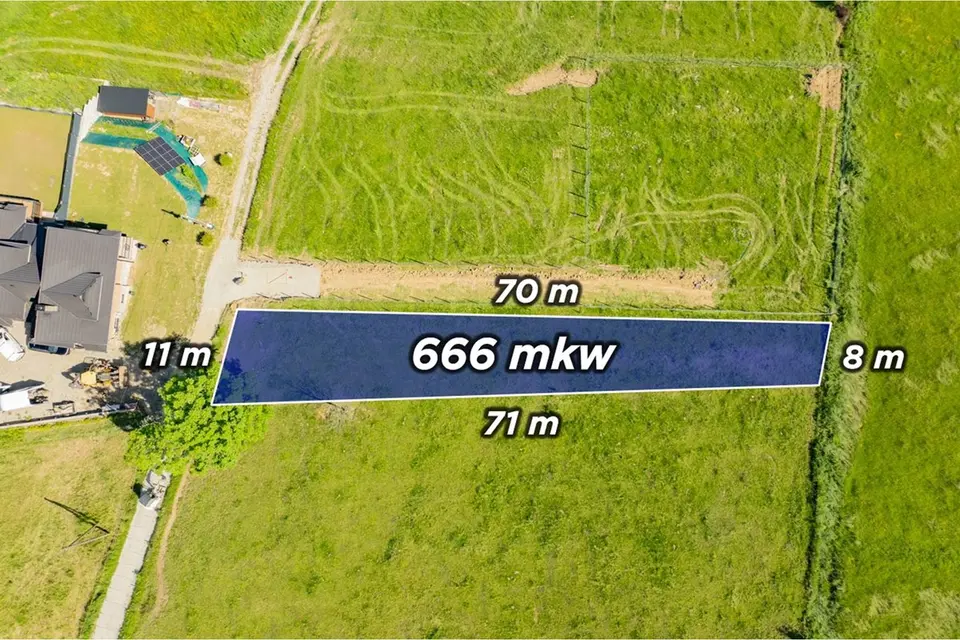 DZIAŁKA BUDOWLANA | BUSTRYK | 666 m² BUSTRYK, GM.
